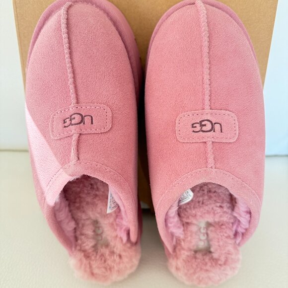 NIB UGGS AUSTRALIA UGG DISCOQUETTE SLIPPERS SIZE 7 DUSTY ORCHID PINK - Picture 10 of 10